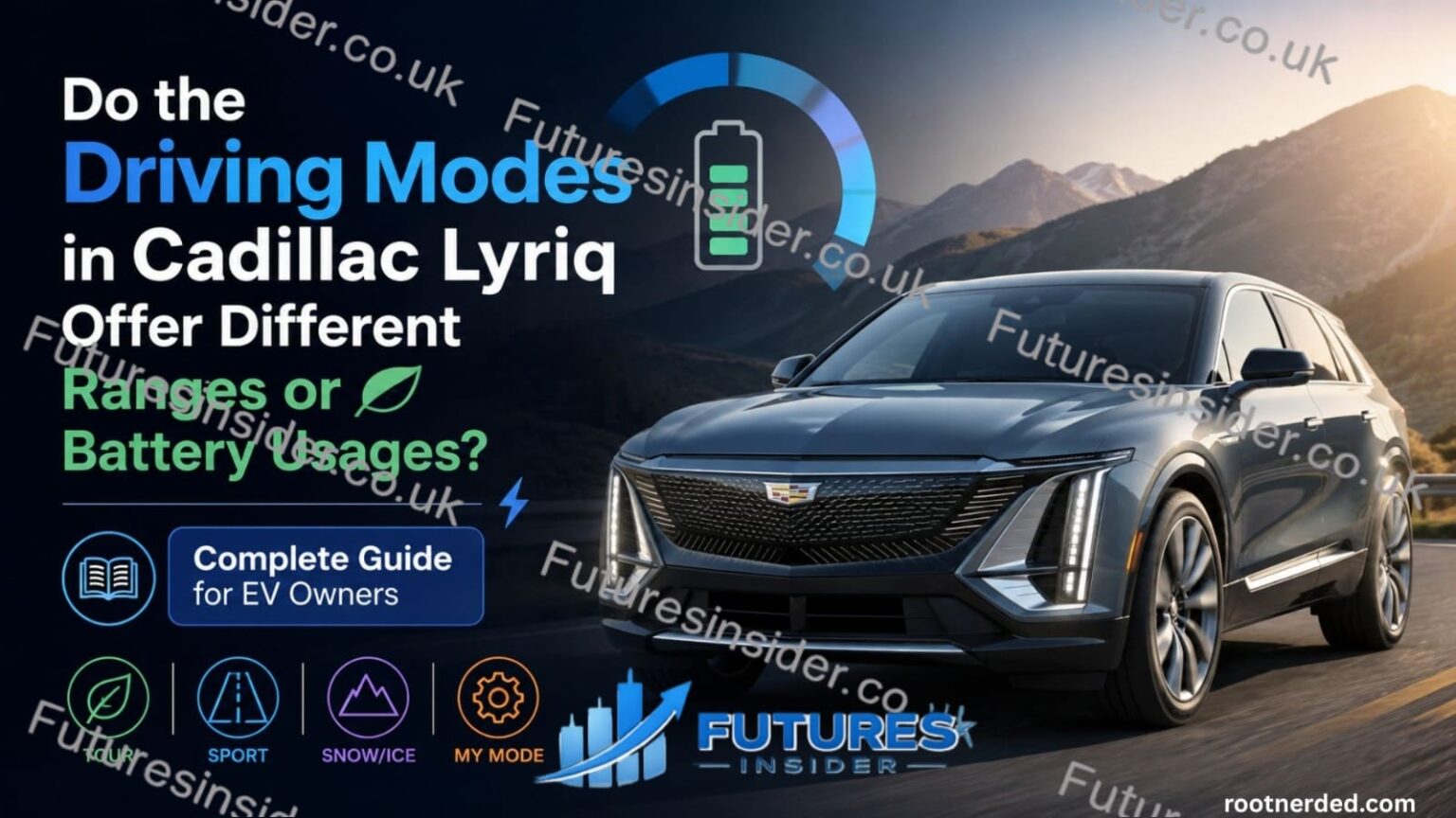 Do the Driving Modes in Cadillac Lyriq Offer Different Ranges or Battery Usages?